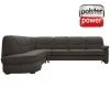polsterpower Ecksofa - Saddle anthrazit - Basismodell - Ottomane links