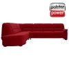 polsterpower Ecksofa - Miro bordeaux - Basismodell - Ottomane links