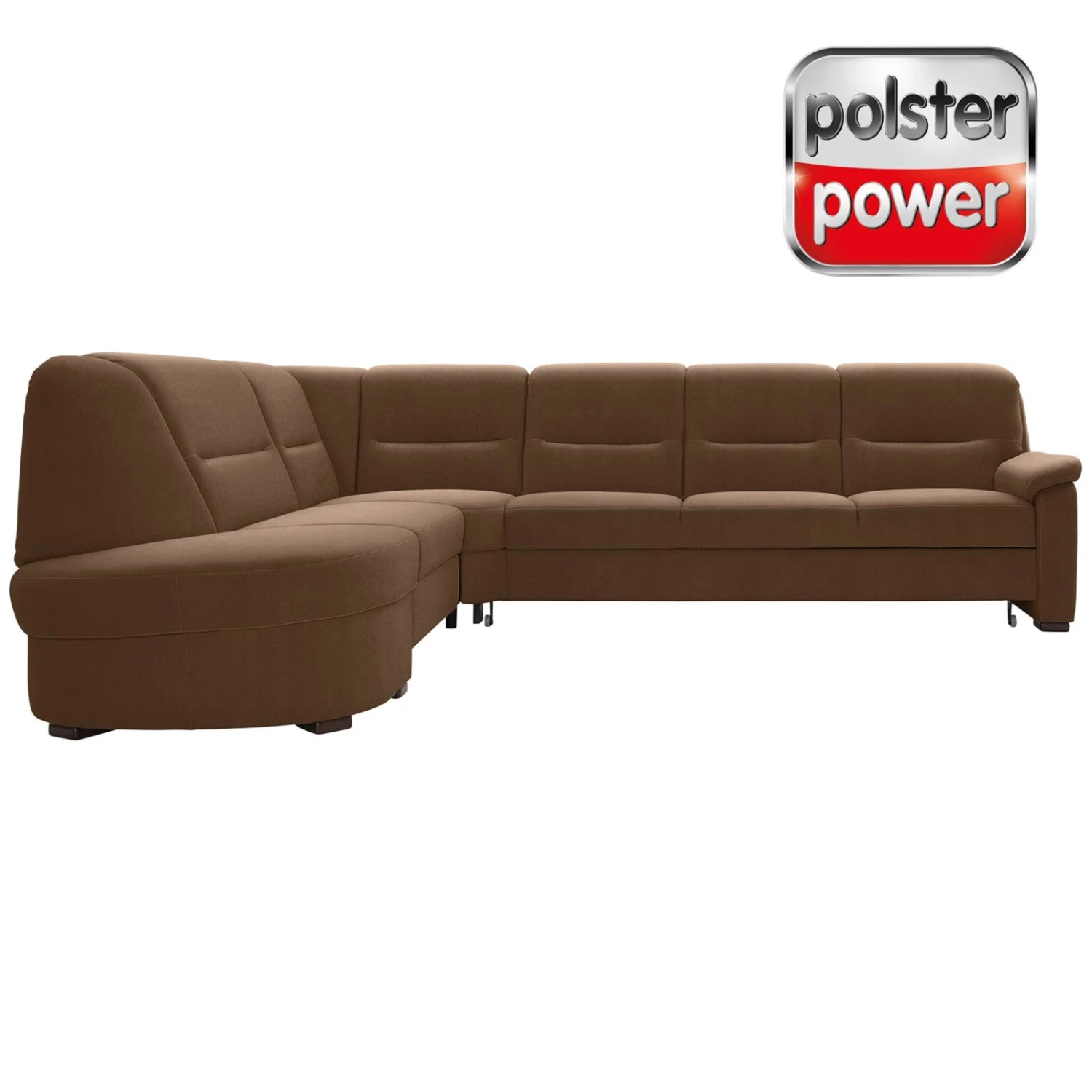 polsterpower Ecksofa - Holiday mandel - Basismodell - Ottomane links 1 polsterpower Ecksofa - Holiday mandel - Basismodell - Ottomane links