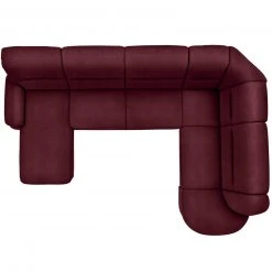 polsterpower Wohnlandschaft - Saddle bordeaux - Basismodell - links -Wohnzimmer Verkäufe 0426110577 03 1600Wx1600H