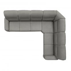polsterpower Ecksofa - Belle silver - Basismodell - rechts -Wohnzimmer Verkäufe 0426111377 03 1600Wx1600H