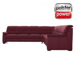 polsterpower Ecksofa - Saddle bordeaux - Basismodell - rechts