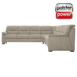 polsterpower Ecksofa - Miro ecru - Basismodell - rechts