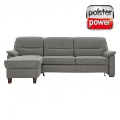 polsterpower Ecksofa - Belle silver - Basismodell - Recamiere links