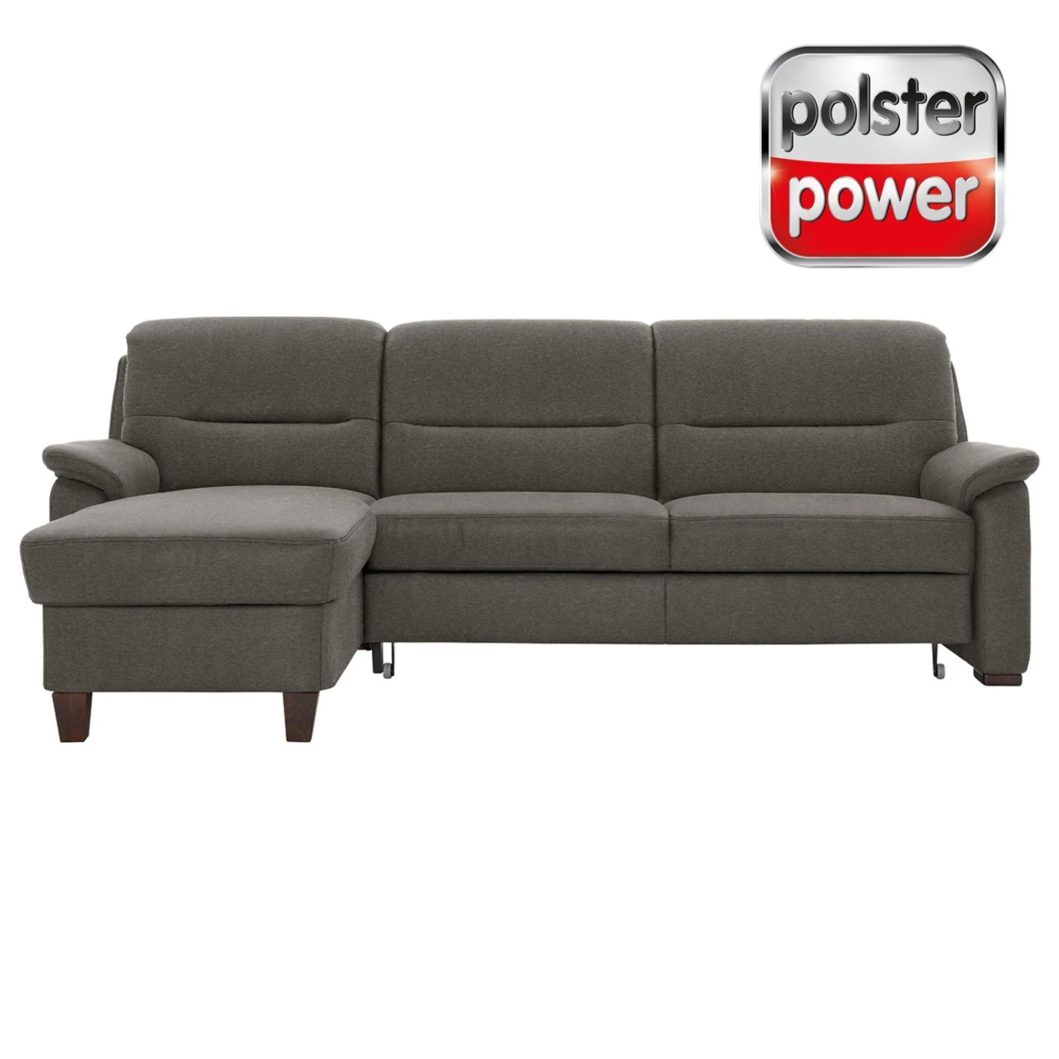 polsterpower Ecksofa - Belle grey - Basismodell - Recamiere links 1 polsterpower Ecksofa - Belle grey - Basismodell - Recamiere links