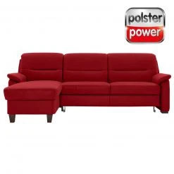 polsterpower Ecksofa - Miro bordeaux - Basismodell - Recamiere links
