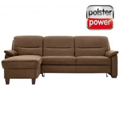 polsterpower Ecksofa - Holiday mandel - Basismodell - Recamiere links