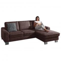 polsterpower Ecksofa - braun - Basismodell - Canapé rechts -Wohnzimmer Verkäufe 0513000777 09 1600Wx1600H