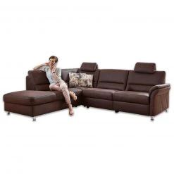 polsterpower Ecksofa - espresso - Basismodell - Anstellhocker links -Wohnzimmer Verkäufe 0513000977 09 1600Wx1600H