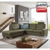 polsterpower Eckgarnitur - grün - Basismodell - Kombielement links