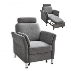 Sessel - grau - Flachgewebe