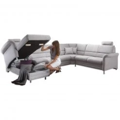 polsterpower Wohnlandschaft - alu - mit Funktion - Canapé links -Wohnzimmer Verkäufe 0513003301 03 1600Wx1600H