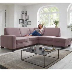polsterpower Ecksofa - flieder - Basismodell - Anstellhocker rechts -Wohnzimmer Verkäufe 0513004577 04 1600Wx1600H