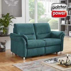 polsterpower 2-Sitzer-Sofa - petrol - Basismodell