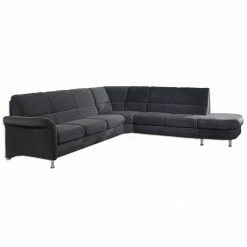 Ecksofa - anthrazit - Recamiere rechts - Basismodell
