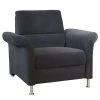 Sessel - anthrazit - Flockstoff