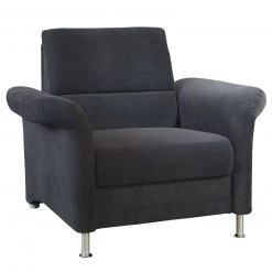 Sessel - anthrazit - Flockstoff