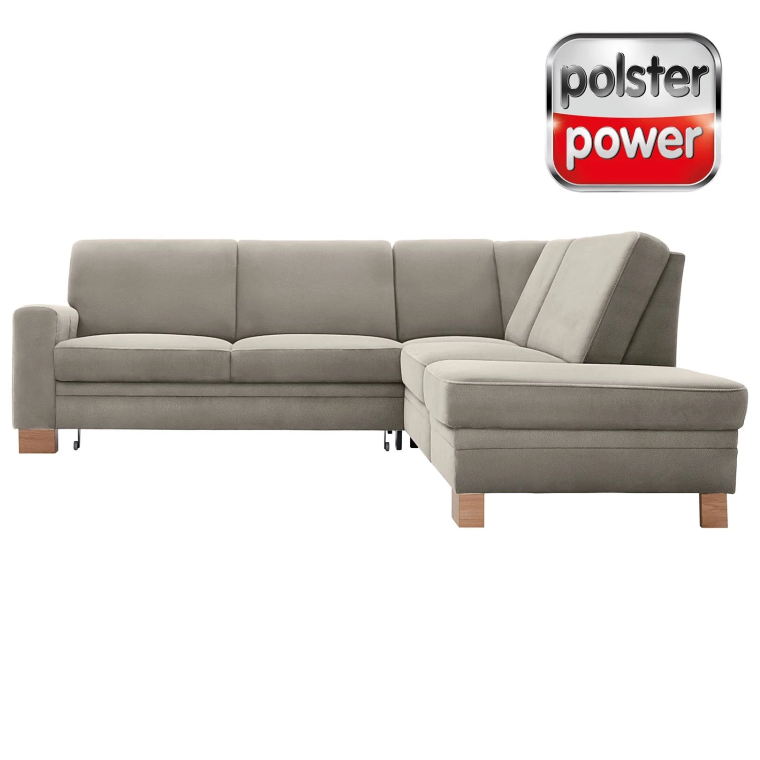 polsterpower Ecksofa - Holiday alu - Basismodell - Ottomane rechts 1 polsterpower Ecksofa - Holiday alu - Basismodell - Ottomane rechts