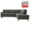 polsterpower Ecksofa - Holiday steel - Basismodell - Ottomane rechts