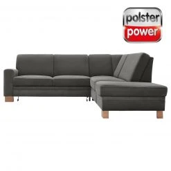polsterpower Ecksofa - Holiday steel - Basismodell - Ottomane rechts