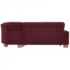 polsterpower Ecksofa - Saddle bordeaux - Basismodell - Ottomane rechts -Wohnzimmer Verkäufe 0513100778 04 1600Wx1600H