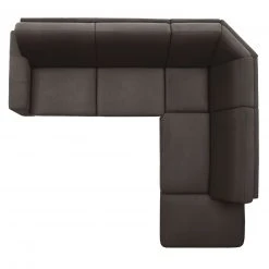 polsterpower Ecksofa - Saddle anthrazit - Basismodell - Ottomane rechts -Wohnzimmer Verkäufe 0513100978 03 1600Wx1600H