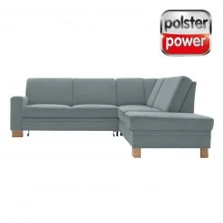 polsterpower Ecksofa - Miro ice - Basismodell - Ottomane rechts
