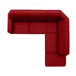polsterpower Ecksofa - Miro bordeaux - Basismodell - Ottomane rechts -Wohnzimmer Verkäufe 0513101178 03 1600Wx1600H