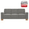 polsterpower 3-Sitzer-Sofa - Belle silver - Basismodell