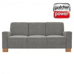 polsterpower 3-Sitzer-Sofa - Belle silver - Basismodell
