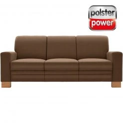 polsterpower 3-Sitzer-Sofa - Holiday mandel - Basismodell