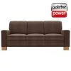 polsterpower 3-Sitzer-Sofa - Saddle braun - Basismodell
