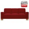 polsterpower 3-Sitzer-Sofa - Miro bordeaux - Basismodell