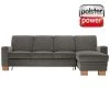 polsterpower Ecksofa - Belle grey - Basismodell - Recamiere rechts