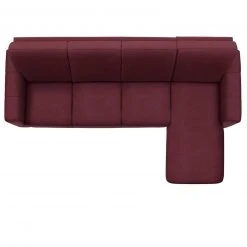 polsterpower Ecksofa - Saddle bordeaux - Basismodell - Recamiere rechts -Wohnzimmer Verkäufe 0513107378 03 1600Wx1600H