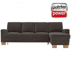 polsterpower Ecksofa - Saddle anthrazit - Basismodell - Recamiere rechts