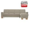 polsterpower Ecksofa - Miro ecru - Basismodell - Recamiere rechts