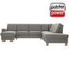 polsterpower Wohnlandschaft - Belle silver - Basismodell - links