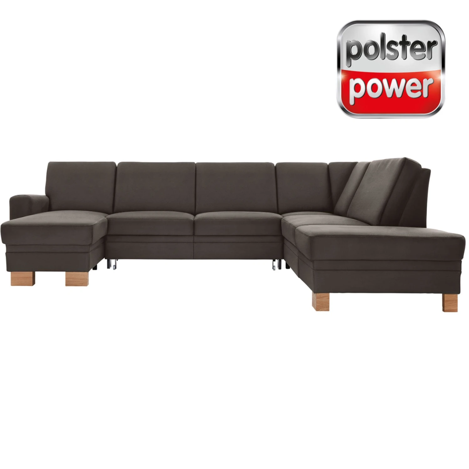 polsterpower Wohnlandschaft - Saddle anthrazit - Basismodell - links 1 polsterpower Wohnlandschaft - Saddle anthrazit - Basismodell - links