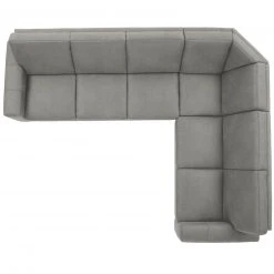 polsterpower Ecksofa - Belle silver - Basismodell - rechts -Wohnzimmer Verkäufe 0513109377 03 1600Wx1600H