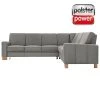 polsterpower Ecksofa - Belle silver - Basismodell - rechts