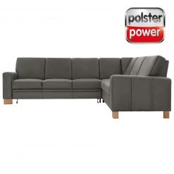 polsterpower Ecksofa - Belle grey - Basismodell - rechts