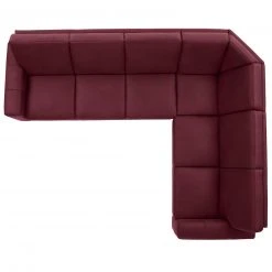 polsterpower Ecksofa - Saddle bordeaux - Basismodell - rechts -Wohnzimmer Verkäufe 0513110077 03 1600Wx1600H