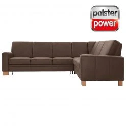 polsterpower Ecksofa - Saddle braun - Basismodell - rechts