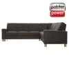 polsterpower Ecksofa - Saddle anthrazit - Basismodell - rechts