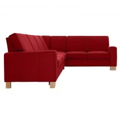 polsterpower Ecksofa - Miro bordeaux - Basismodell - rechts -Wohnzimmer Verkäufe 0513110477 07 1600Wx1600H