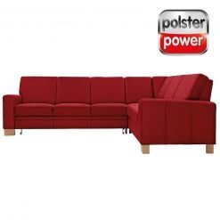 polsterpower Ecksofa - Miro bordeaux - Basismodell - rechts