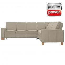 polsterpower Ecksofa - Miro ecru - Basismodell - rechts