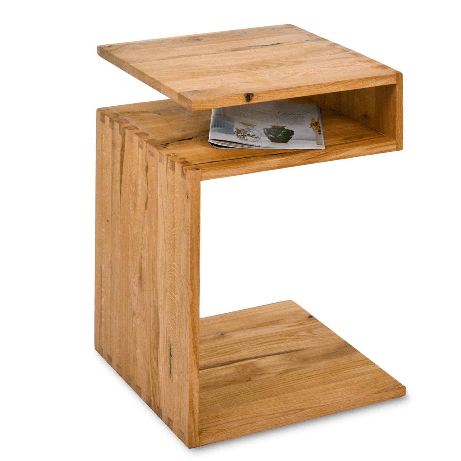 Couchtisch - holzfarben - Eiche Massivholz - 42 cm 1 Couchtisch - holzfarben - Eiche Massivholz - 42 cm