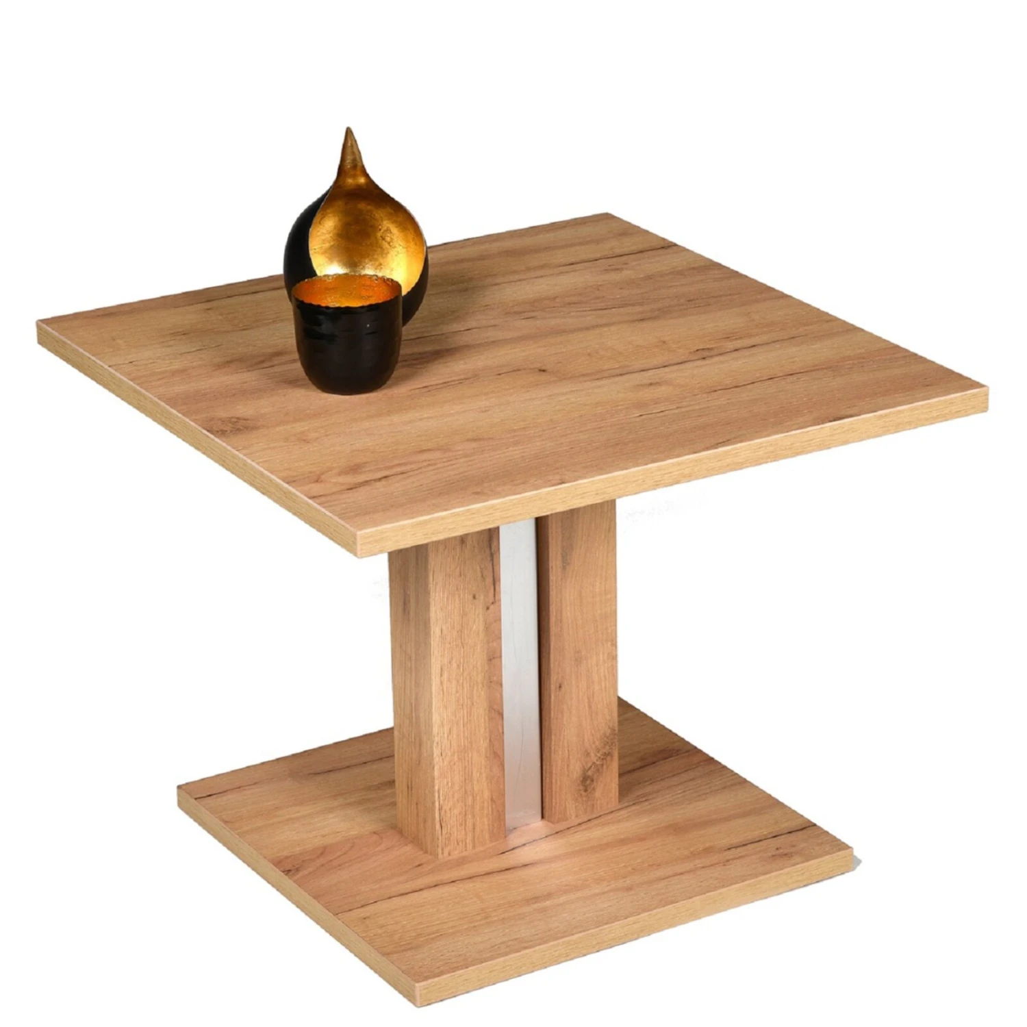 Couchtisch - Goldeiche - Holz - höhenverstellbar - 67 cm 2 Couchtisch - Goldeiche - Holz - höhenverstellbar - 67 cm – Bild 2